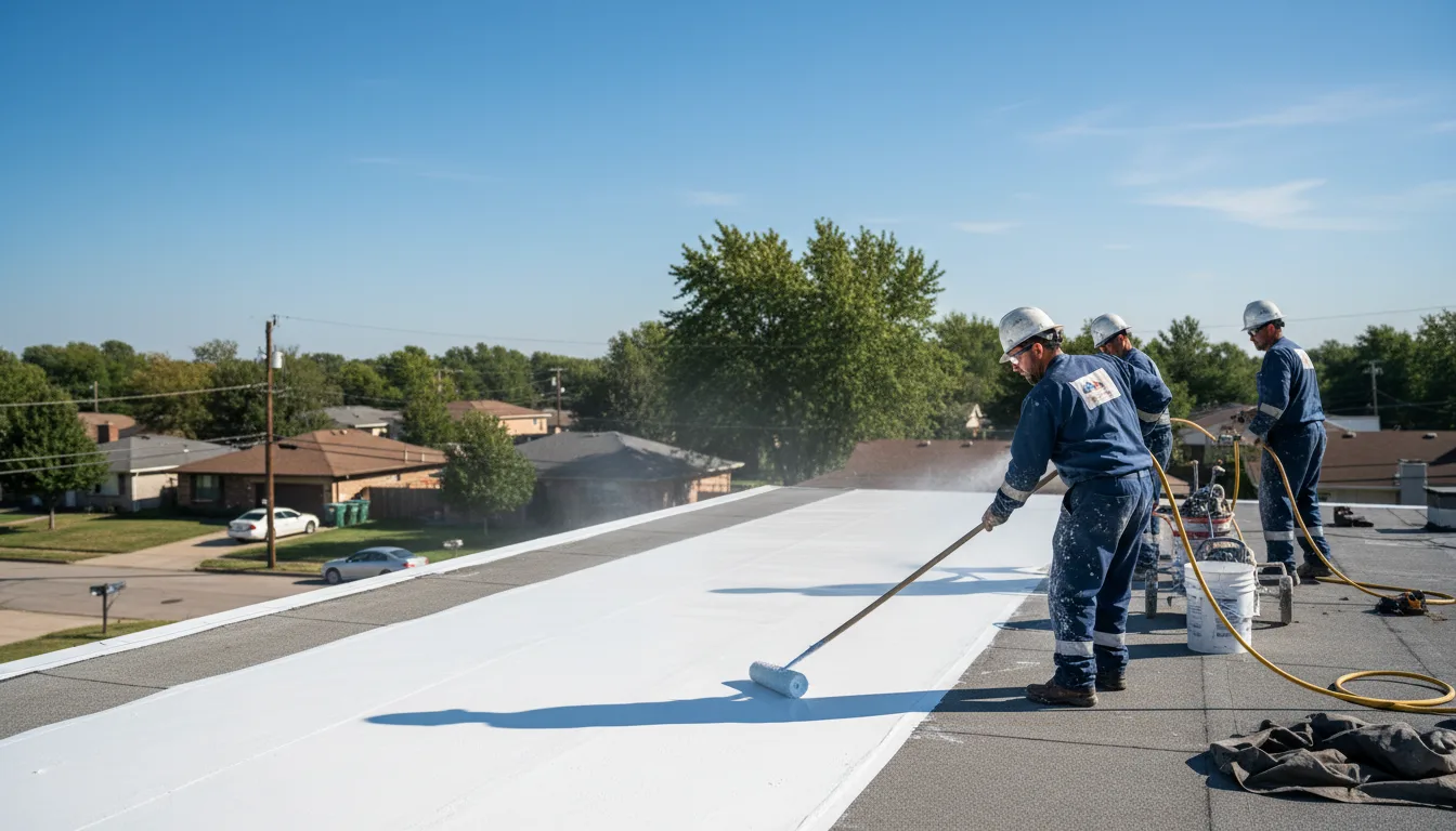 Commercial roof coating in Riverside, CT near me
